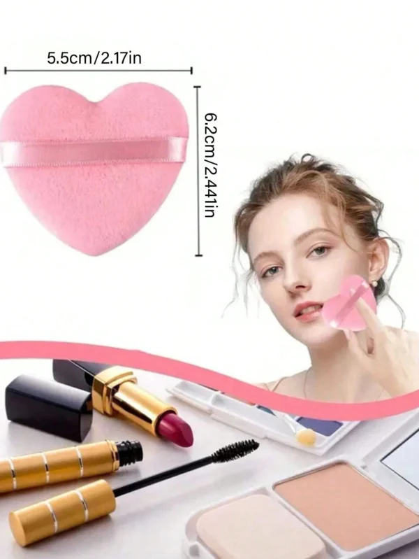 8 pcs poudriers cœur + boîte – Image 4