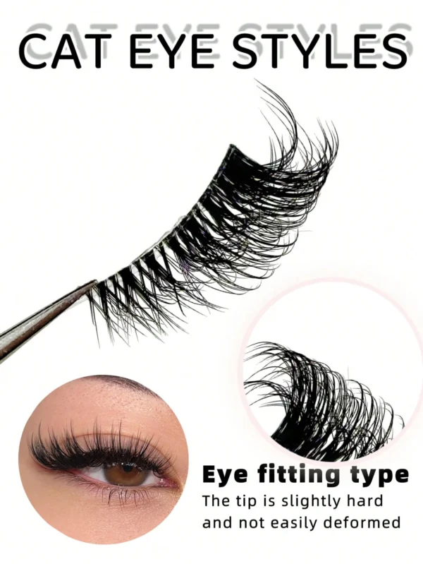9 paires cils œil chat – Image 6