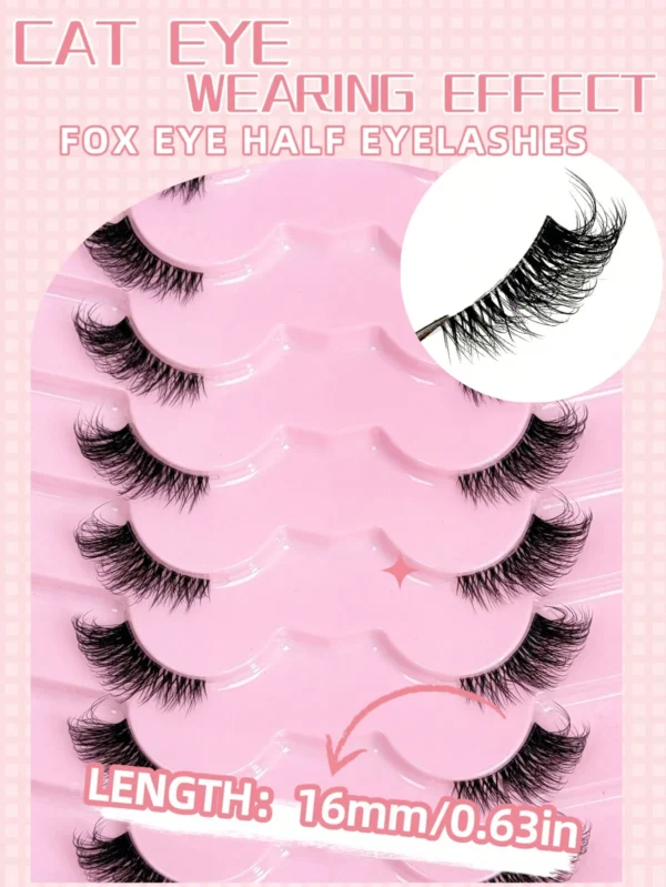9 paires cils œil chat – Image 4