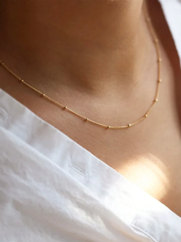 Collier perles dé étanche