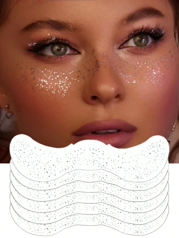 6 feuilles taches paillettes – Image 3