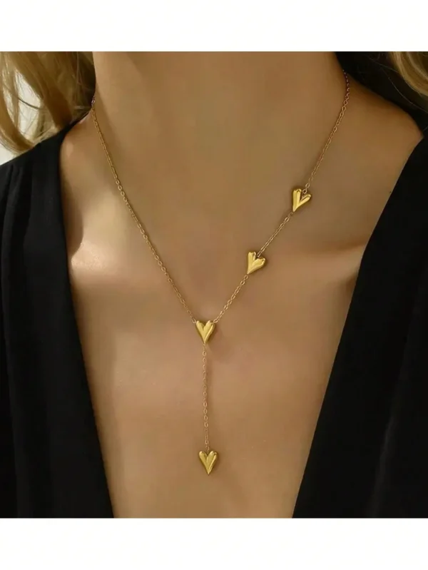 Collier Cœur Franges Doux – Image 6