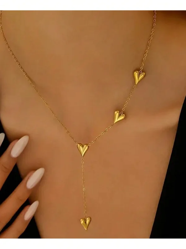 Collier Cœur Franges Doux – Image 4