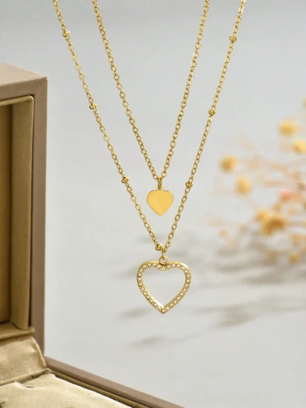 Collier Cœur Superposé – Image 6
