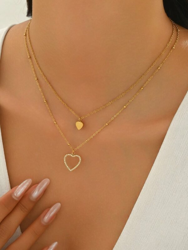 Collier Cœur Superposé – Image 8