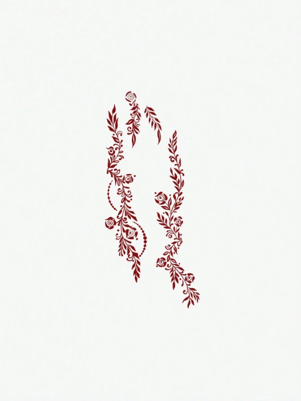 1 pc tatouage floral doigts – Image 2