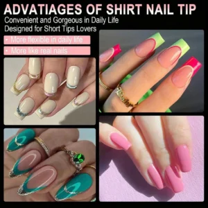 600 pcs ongles amande courts mats