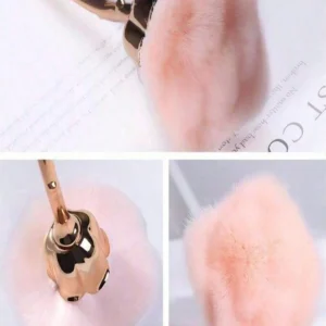 Brosse rose forme fleur