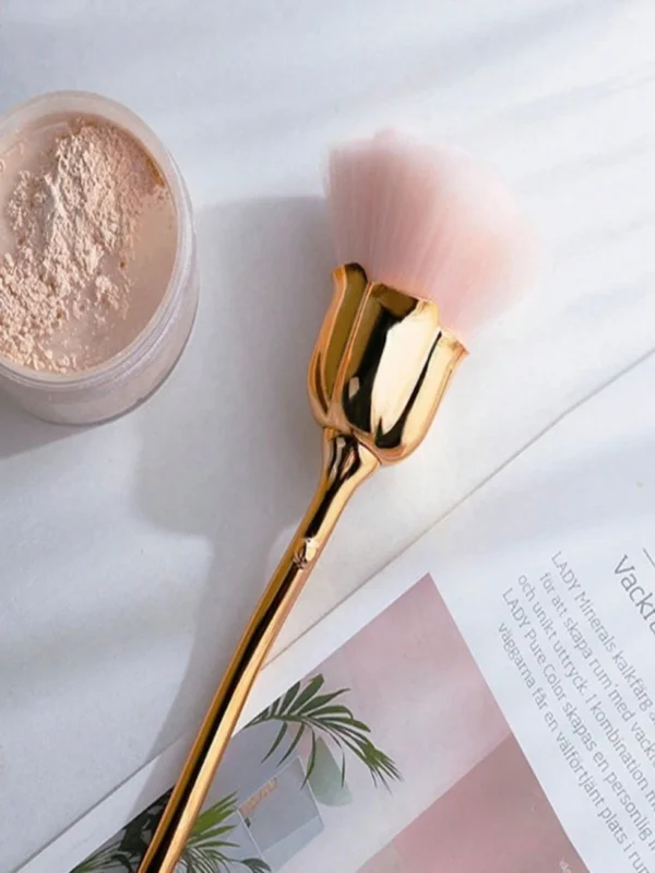 Brosse rose forme fleur – Image 3