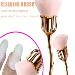 Brosse rose forme fleur