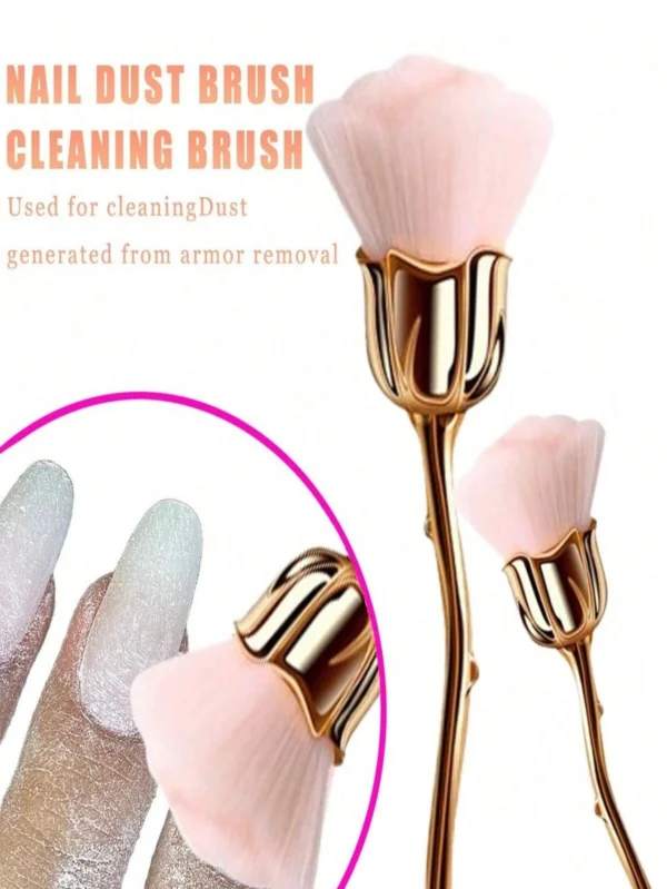 Brosse rose forme fleur