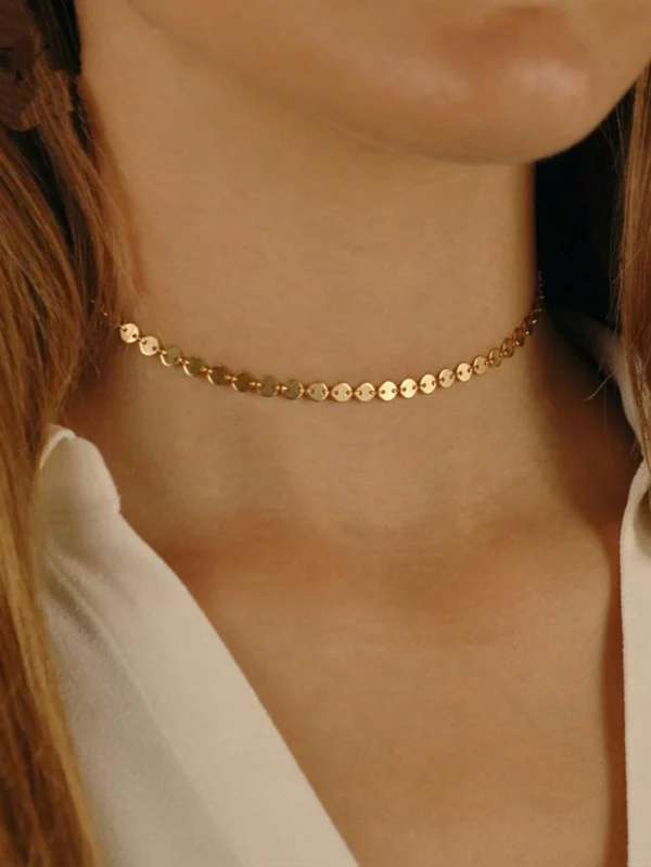 Collier Cercle Minimaliste Femme – Image 2