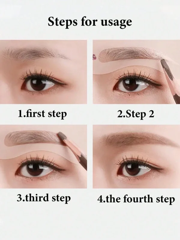 Pochoirs sourcils kit voyage 24 pcs – Image 6
