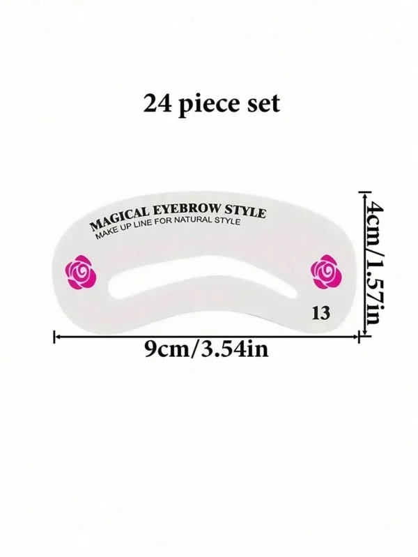 Pochoirs sourcils kit voyage 24 pcs – Image 5
