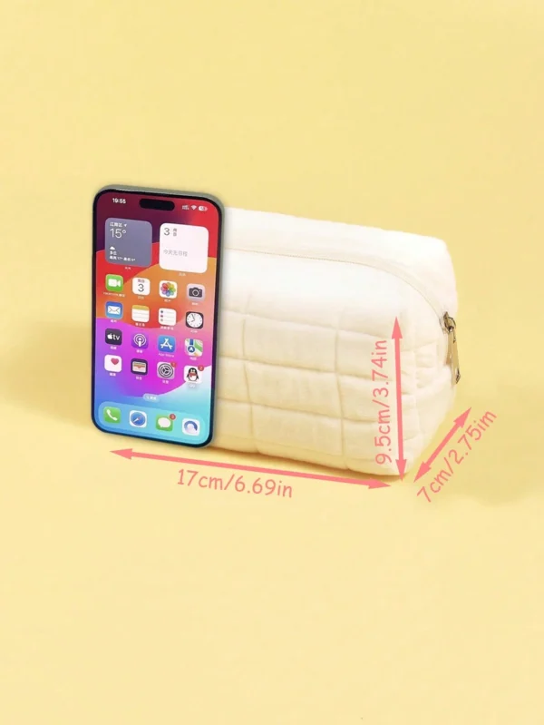 1 pc Sac matelassé carreaux blancs – Image 6