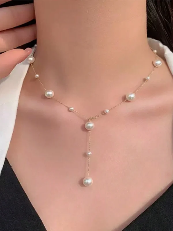 Collier Perles Plastique Franges – Image 2