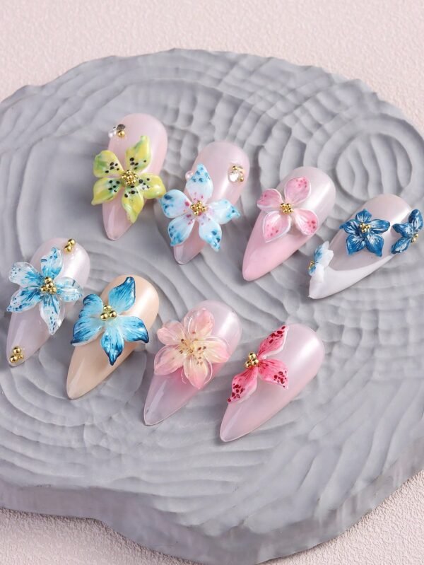 Moule fleurs ciselage ongles – Image 7