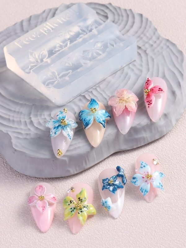 Moule fleurs ciselage ongles – Image 8
