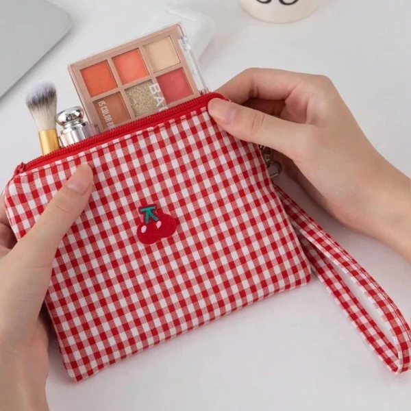 1 pcs trousse maquillage cerises – Image 6