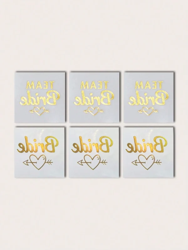 6 pcs tatouages mariée – Image 5