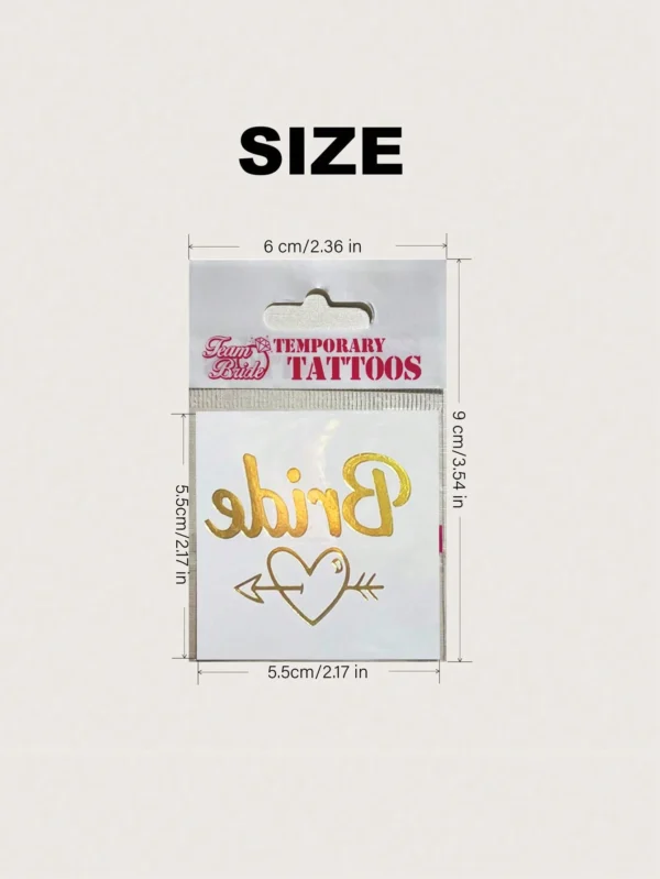 6 pcs tatouages mariée – Image 4