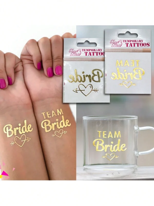 6 pcs tatouages mariée – Image 2