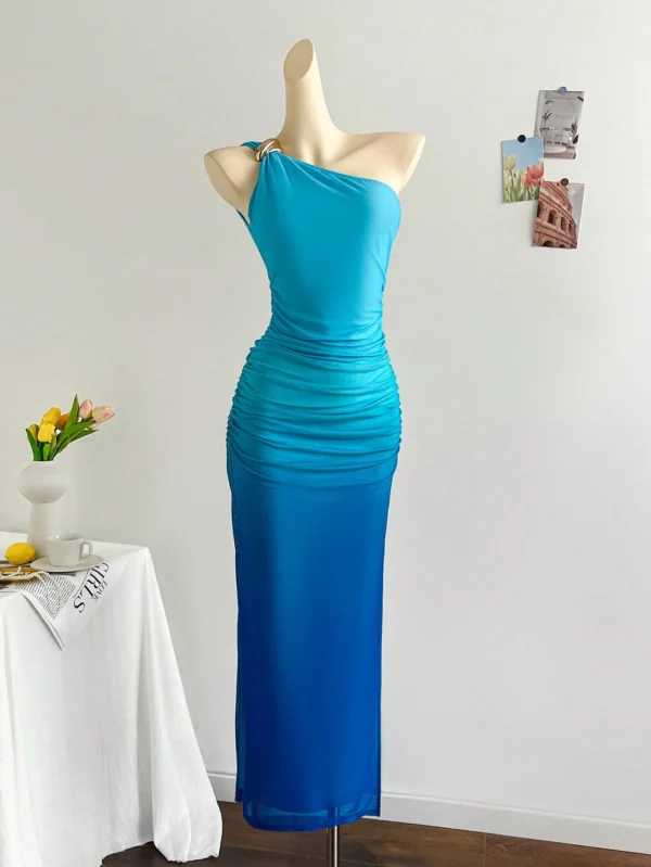 Soleia Robe fendue maille