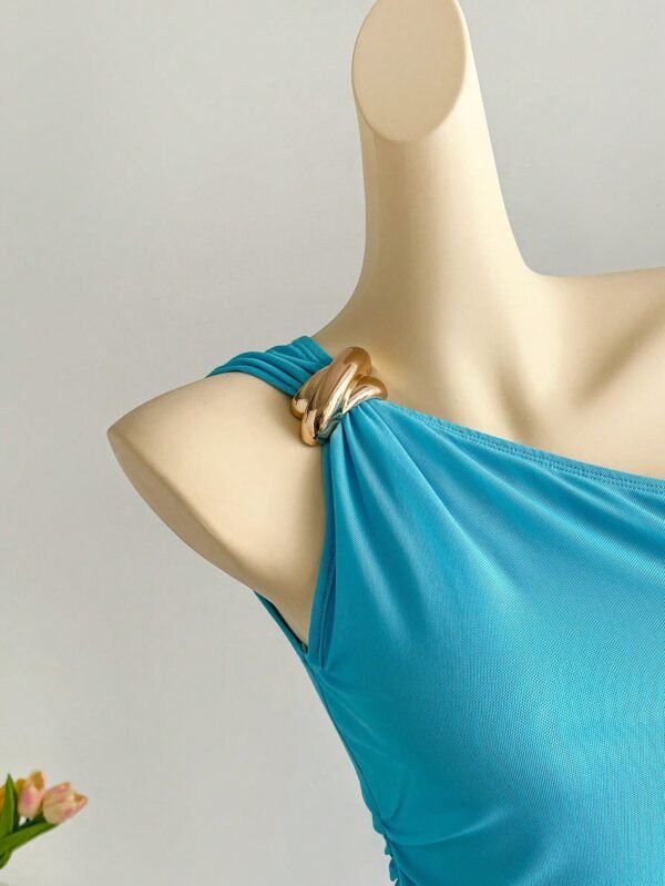 Soleia Robe fendue maille – Image 6