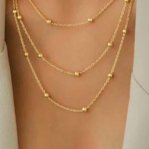 Collier Long Perles Femme