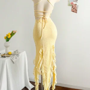 Soleia Robe bretelles asymétrique