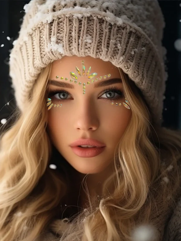 1 pc stickers visage cristal – Image 3
