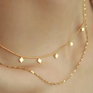 Collier Carré Luxe Femme