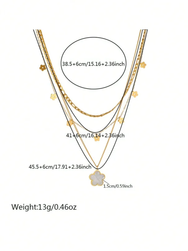 Collier Fleur Coquillage Multi – Image 14