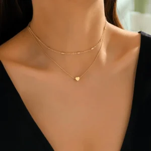 Collier Cœur Bureau Femme