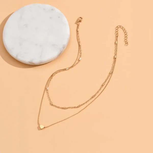Collier Cœur Bureau Femme – Image 4
