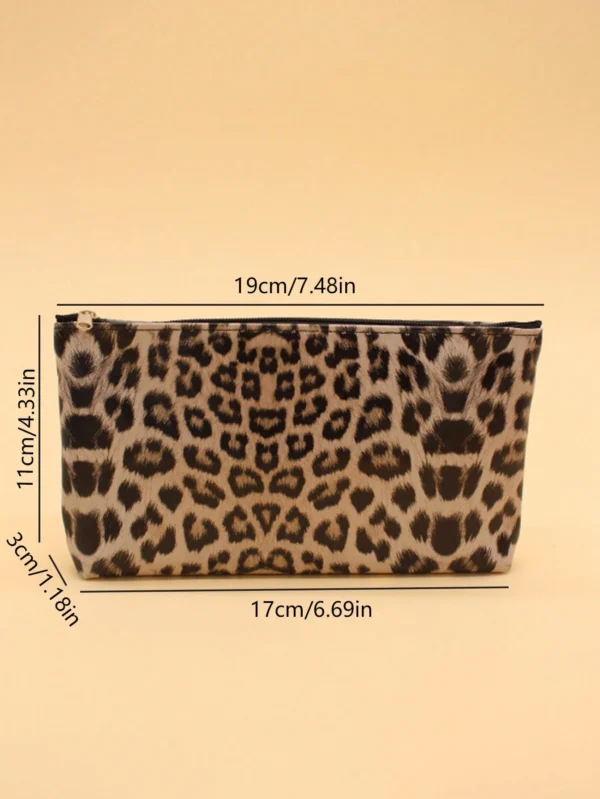 1 pcs trousse maquillage léopard – Image 2