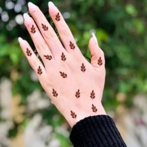 1 pc tatouage main rouge