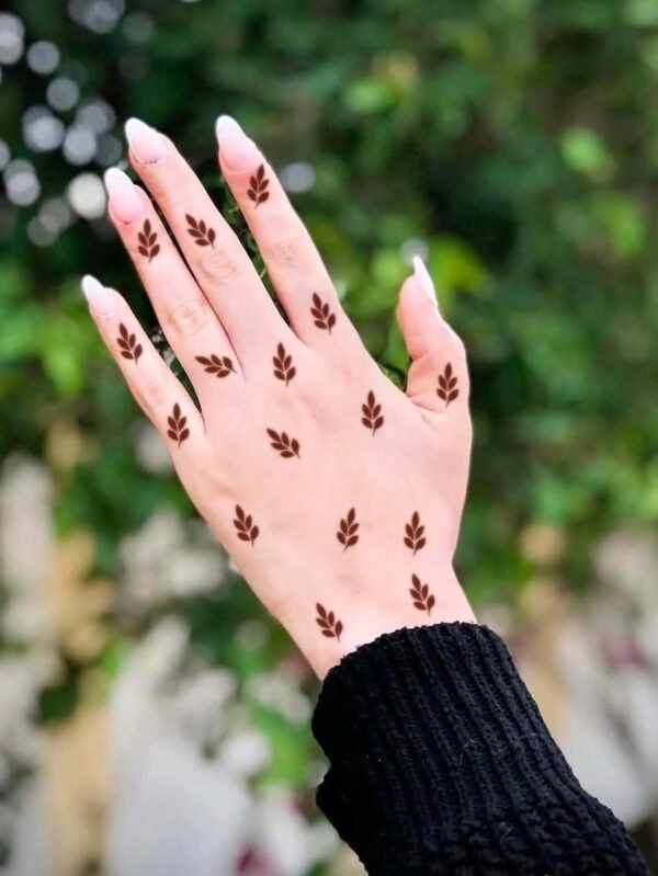 1 pc tatouage main rouge – Image 2