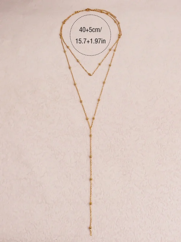Collier Long Perlé Dé – Image 5