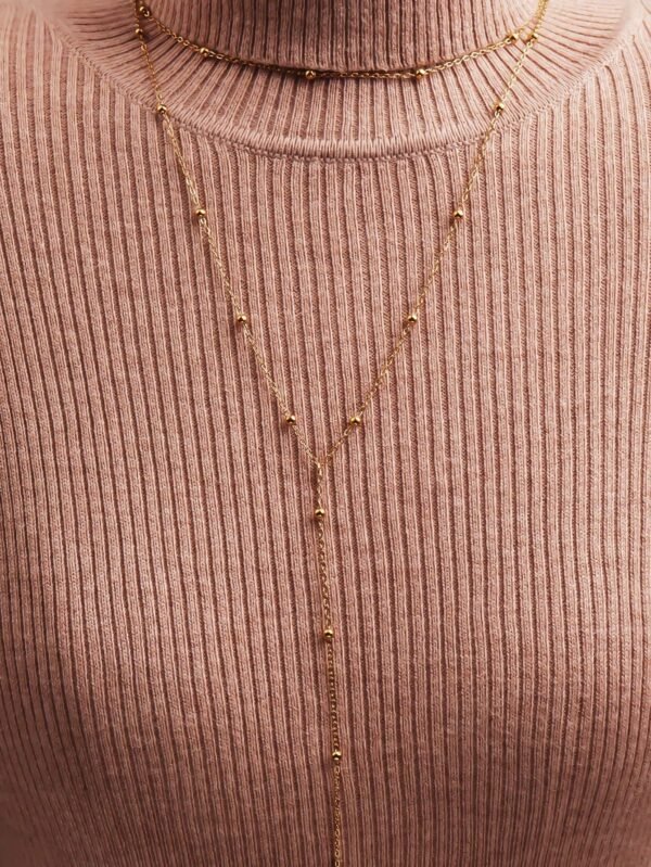Collier Long Perlé Dé – Image 8