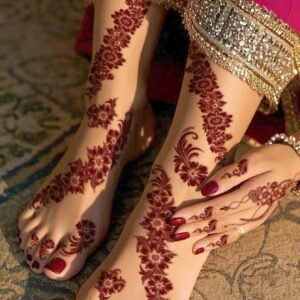 8 pcs tatouage floral main