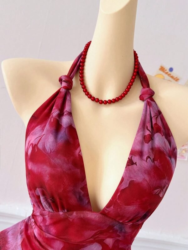 Elamini Robe été imprimée – Image 5