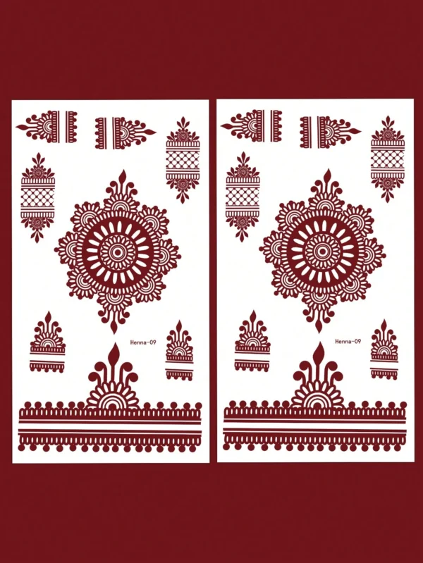 2 pcs tatouage dentelle rouge – Image 4