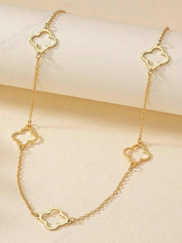 Collier Sautoir Trèfle Dé – Image 2