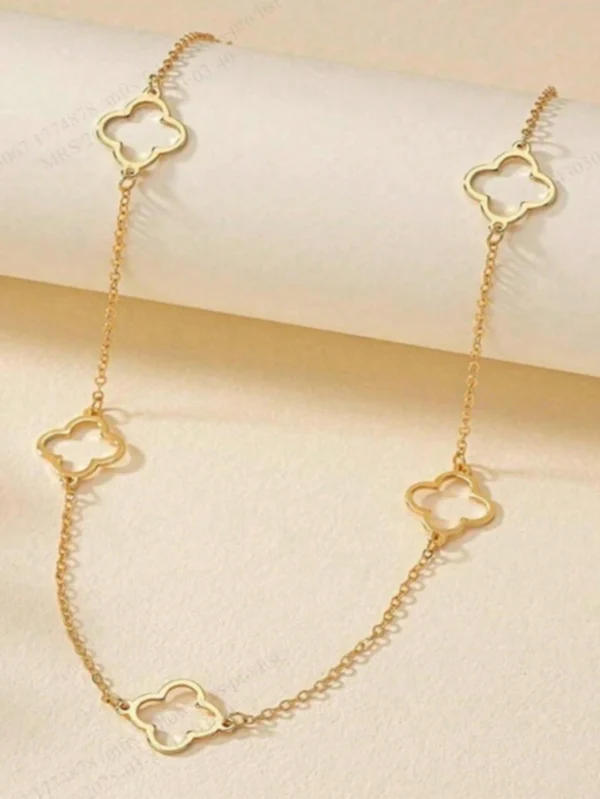 Collier Long Dé Trèfle – Image 3