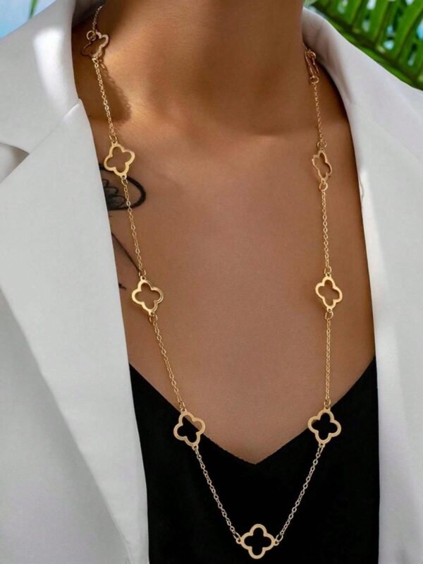 Collier Long Trèfle Dé – Image 5