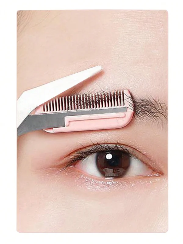 Ciseaux à sourcils avec peigne