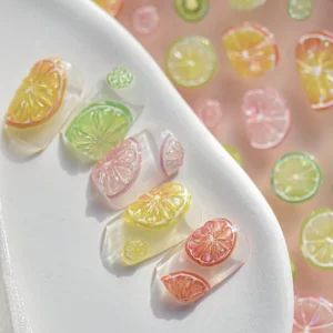 Feuille Autocollant fruits 5D