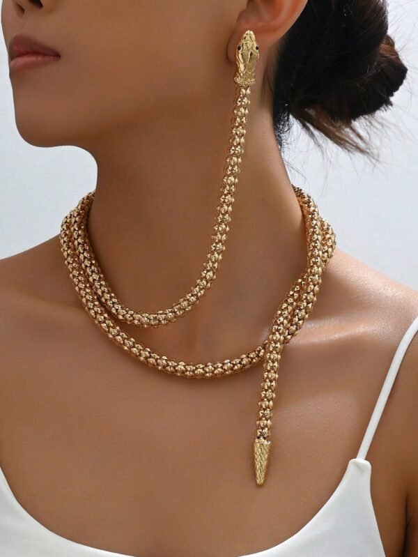 Collier Serpent Rétro Punk – Image 6