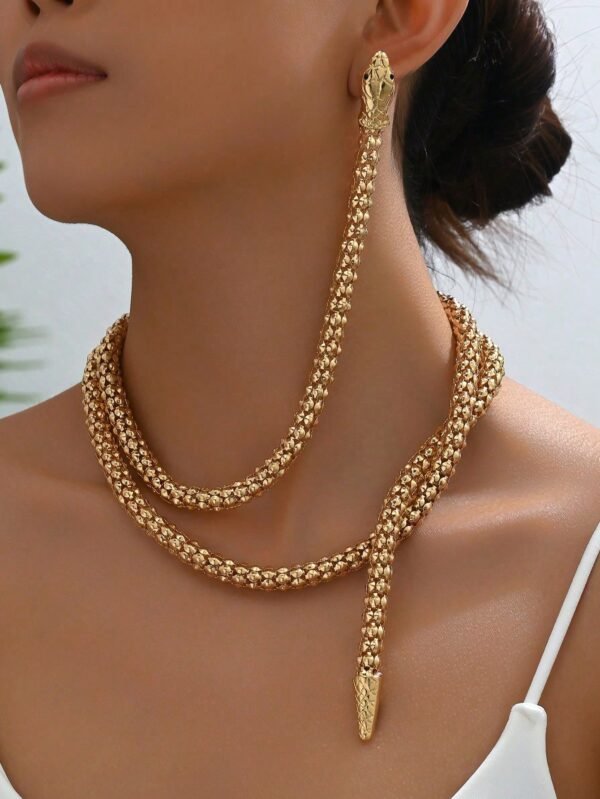Collier Serpent Rétro Punk – Image 5
